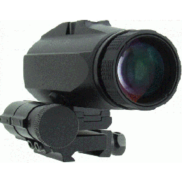Tacfire - Eagle Eye V1 - Red Dot 3x Magnifier - Push Button Flip-To-Side - Black - Multi-Height Mount - RDX3M-B