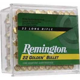 Remington Golden Bullet 22LR <em>40 GR</em> High Velocity Round Nose <em>Ammo</em> - 100rd Box
