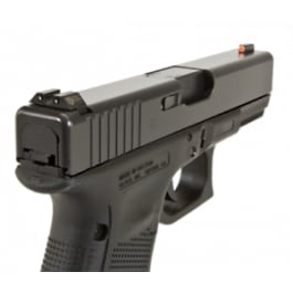 Night Fision Night Fision GLK002014OGZ Night Sight Set Square Front/U-Notch Rear For Glock 20/21/29/30/31/32/36/40/41Green Tritium w/Orange Outline Black