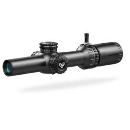 <em>Swampfox</em> <em>Arrowhead</em> <em>LPVO</em> Scope 1-10x24 SFP Red IR BDC 30mm Tube Riflescope - ARH11024-B