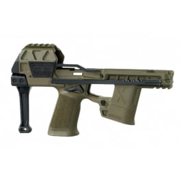 FLUX DEFENSE Raider X, P320 Micro PDW Chassis, Deployable Brace, CHASSIS ONLY (FCU/SLIDE NOT INCLUDED), Ranger Green