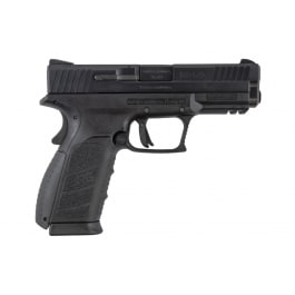 Buffalo Cartridge Co. 9MM Semi-Auto Pistol, BRG9 Elite 4" Barrel, Grip Safety, Trigger Safety, Ambi Mag Release, 2-16 Rd Mags, Feature Rich, Black