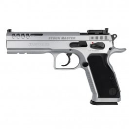 Tanfoglio IFG TFSTOCKM10 Defiant Stock Master 10mm Auto 13+1 4.75" Hard Chrome Steel W/ Black Polymer Grip