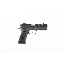 Tanfoglio Hexagon P, 9mm Semi Auto Pistol STEEL/POLY, Hammer Fired, Black HEXP-9SF