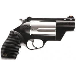 Taurus Judge Public Defender Polymer 2-441029TCPLY Revolver, .45 Colt/.410, 2.5" Barrel, 5 Rds, DA/SA, Fiber Optic Sight, Black/Matte Stainless