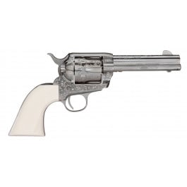 Taylors and Company OG1402 Pietta Outlaw Legacy 4.75 Nickel Revolver