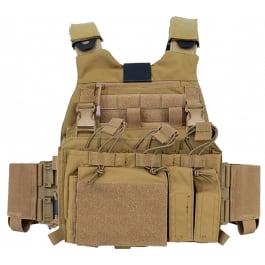 Guard Dog Body Armor Trakr Pro RECCE/ Minimalist Style Plate Carrier- Flat Dark Earth (FDE) - TRAKR-FDE-PRO