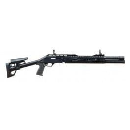 Panzer Arms EG-240 Mod2, Semi-Auto <em>Tactical</em> Shotgun,18.5", 12 Ga, 3", 7+1 Capacity, Chokes Tubes, FlipUp Sights, <em>Tactical</em> Stock - Patented <em>Gas</em> System 