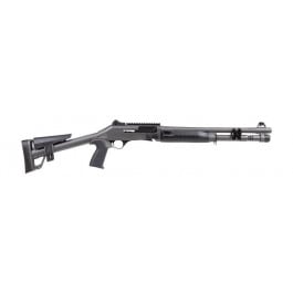 Panzer Arms M4 SPEED Tactical Semi-Auto Shotgun 18.5" Ported Barrel 12GA 3" 5 Round -Piston Driven -Fixed Skeleton Stock -Disruptive Grey -PAM4CSDGPFSS