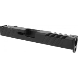 Glock Compatible 17 Gen 3 9mm Slide - RMR Ready W/ Cover Plate - Ported Slide - Cerakote Black Finish
