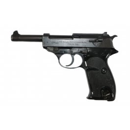 Walther P38 Pistol, Post War Aluminum Frame 4.9" Barrel, 9mm, Military Surplus, Good / VG Condition, 8 Round Mag, C&R Eligible - MFG # HG7653A-G