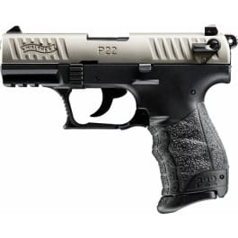 Walther Arms P22 22LR Pistol, 3.4 Nickel Ca Legal - 5120336
