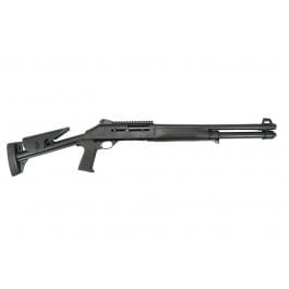 Ermox X-Defense-P1 M4 Type <em>Tactical</em> Semi Auto Shotgun, 12 Ga, <em>Gas</em> Piston Operated, 5+1, 18.5" Barrel, Fiber Optic Front Sight, Choke Tube Set, Black 