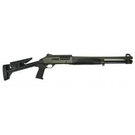 Ermox X-Defense-KH Semi Auto M4 Type <em>Tactical</em> Shotgun, 12 Ga, <em>Gas</em> Piston Operated, 5+1, 18.5" Barrel, Fiber Optic Front Sight, Chokes , ODG Cerakote, 
