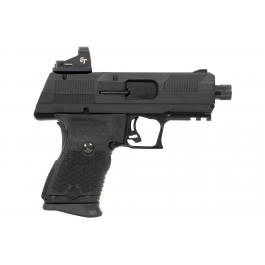 Hi-Point YC9RDCT YC9 Pistol, 4.12" Barrel, Front and Rear Slide Serrations, Enhanced Grip Texture, 10 <em>Round</em> Magazine, Engraved, Black <em>w</em>/CT <em>Red</em> <em>DOT</em>