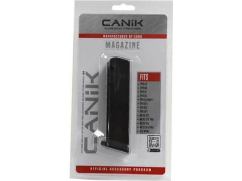 Canik MA2240 TP Full Size 18rd 9mm Luger For TP9, Black Metal Magazine