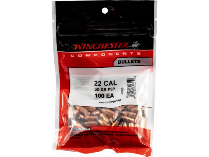 Winchester Ammo WB222PSP50 Centerfire Rifle 22 Caliber .224 50 GR Pointed