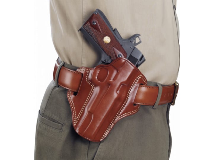 Galco CM800 Combat Master Belt Holster Glock 43 Steerhide Tan