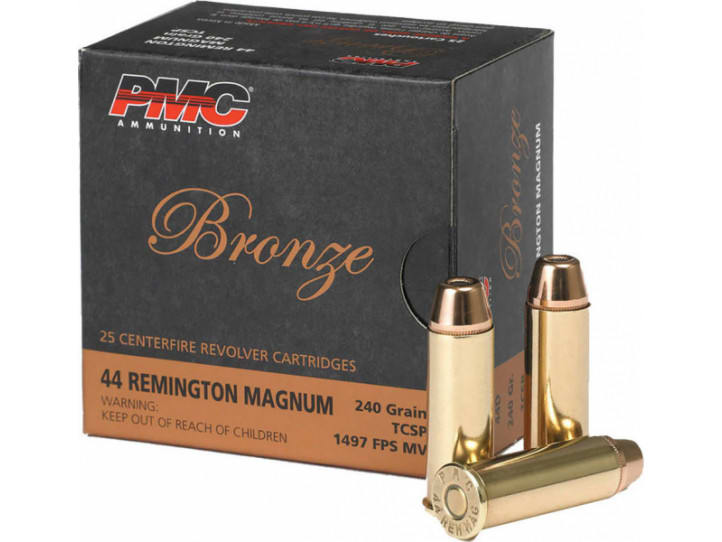 PMC 44D Bronze 44 Rem Mag 240 GR Truncated Cone Soft Point - 25rd Box