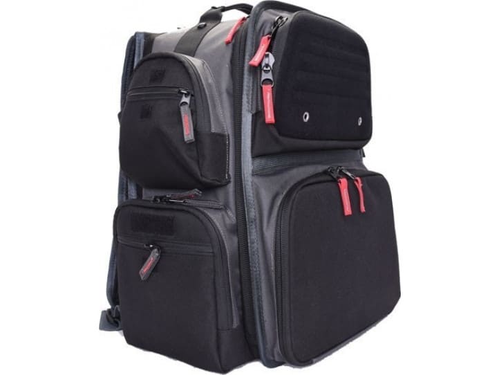 Executive Backpack W Cradle FOR 5 Handguns Gray