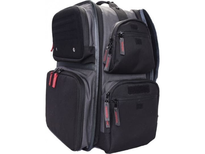 Executive Backpack W Cradle FOR 5 Handguns Gray