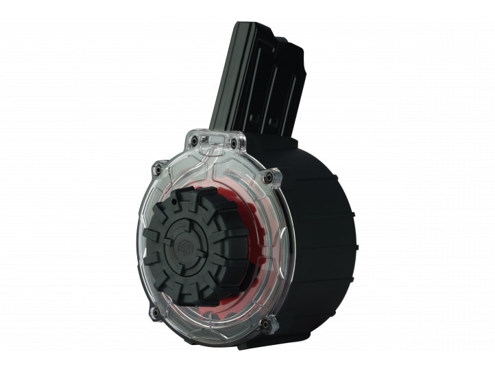 Typhoon Defense BRDMBK02 Drum Magazine Black & Red 20rd 12GA for Typhoon