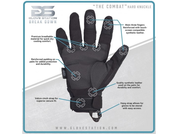 Tactical Shooting Gloves With Hard Knuckles - Touchscreen Compatible For Men & Women