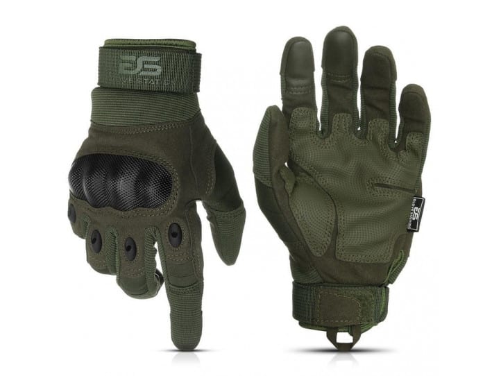 French Army Olive Drab Leather Gloves | Keep Shooting