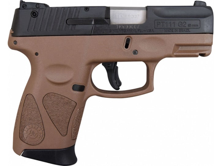 Taurus PT111 Millennium Pro G2 9mm Pistol Black/BROWN 12 ...