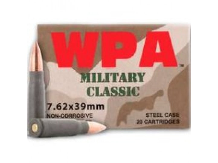 Wolf Mc762bfmj Military Classic 7 62x39 124 Gr Fmj Ammunition 1000rd Case