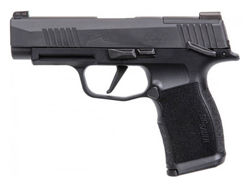 Sig Sauer 365XL9BXR3PMS P365 XL 12+1 3.70" Black Barrel, Black Nitron Optic Ready/Serrated SS Slide, Black SS Frame w/Beavertail & Black Polymer Grips