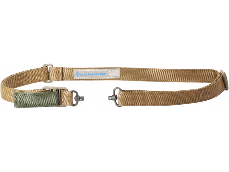 Blue Force Gear Vickers Push Button Sling Coyote Brown Cordura, 2-Point, 1.25" Webbing, MPN VCASPB100AACB.