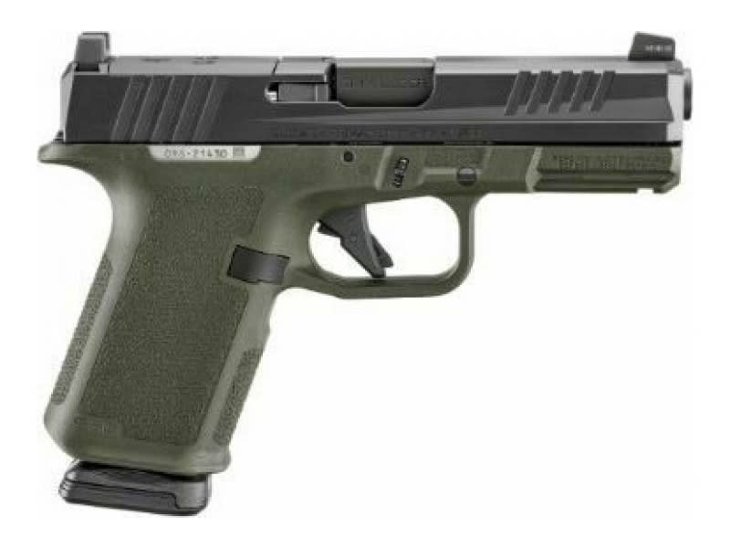 Ruger RXM 19427 9mm Pistol 4" Barrel 15+1 Striker-Fired Optics-Ready Tritium Front OD Green Grip