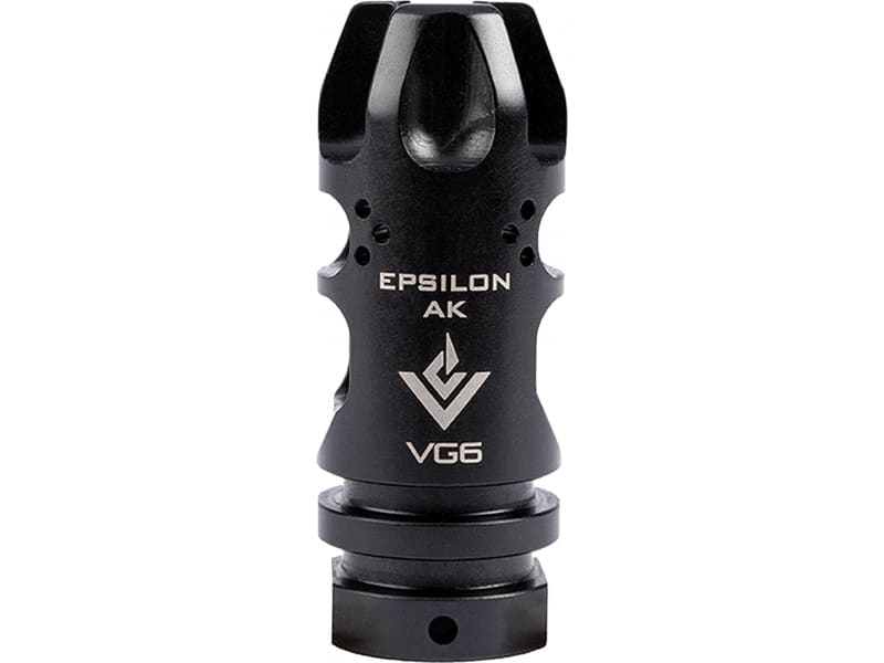 Aero Precision VG6 Epsilon 556 Muzzle Device MB/FH AR-15 5.56mm/223 Remington 17-4 Stainless Steel Black Nitride Finish - Minor Cosmetic Blem - APVG100004BA