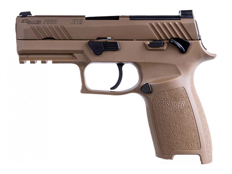 Sig Sauer 320CA9M18MS10 P320 Carry *MA Compliant 9mm Luger 3.90" 10+1 (3) Coyote PVD  Stainless Steel Frame/Slide Coyote Polymer Grips