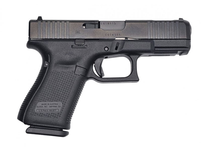 Glock 19C V, Compensated, Semi-Automatic Pistol, 4" Ported Barrel, 9mm, (3) 15 Round Magazines, Gen V w/ Front Slide Serrations, V Series - PV1959203