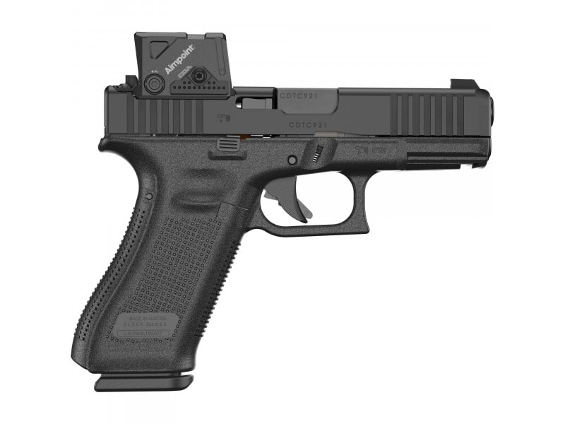 Glock 45 GEN 6 COA, Semi-Automatic Pistol, 4" Barrel, 9mm, (3) 17 Round Magazines, RTF6 Grip Texture, Ambidextrous Slide Release, Aimpoint COA  - P64550B03DC8A3