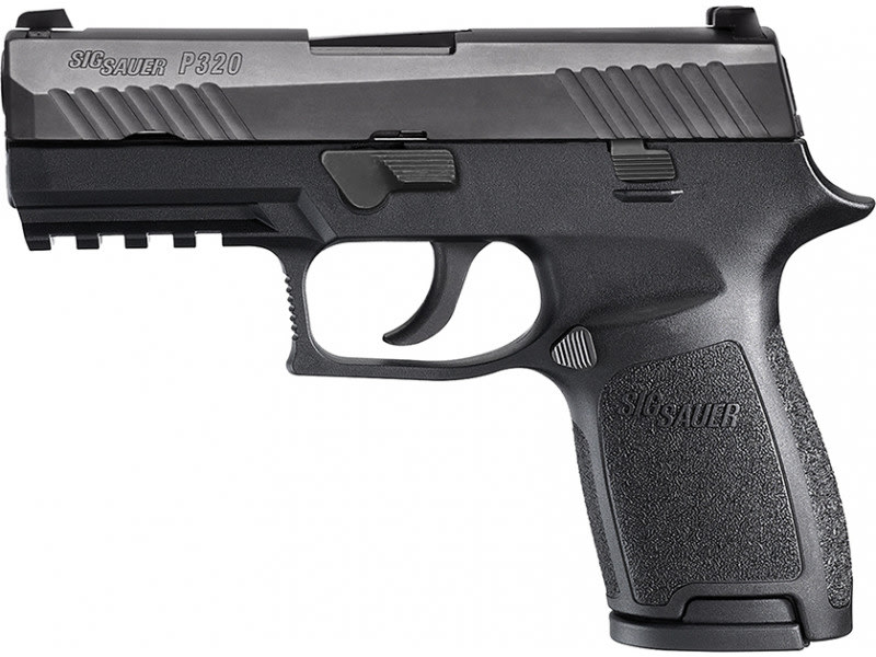 Sig Sauer 320C9BSSMSMA P320 Compact *MA Compliant* Double 9mm Luger 3.9" 10+1 Black Polymer Grip Black