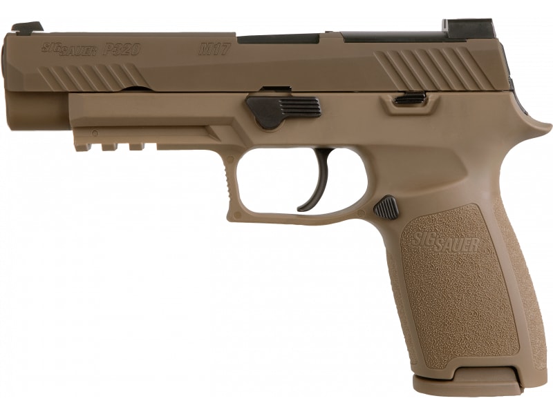 Sig Sauer P320-M17 Handgun 9mm Luger 10rd Mags (3) 4.7" Barrel Coyote Tan