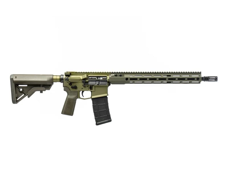 Aero Precision M4E1 Pro AR-15 30rd Rifle, 16" 5.56 NATO Mid-Length Barrel, 15” MOD 4 Handguard, Ambi Controls, B5 Furniture - OD Green Anodized -APCR640477