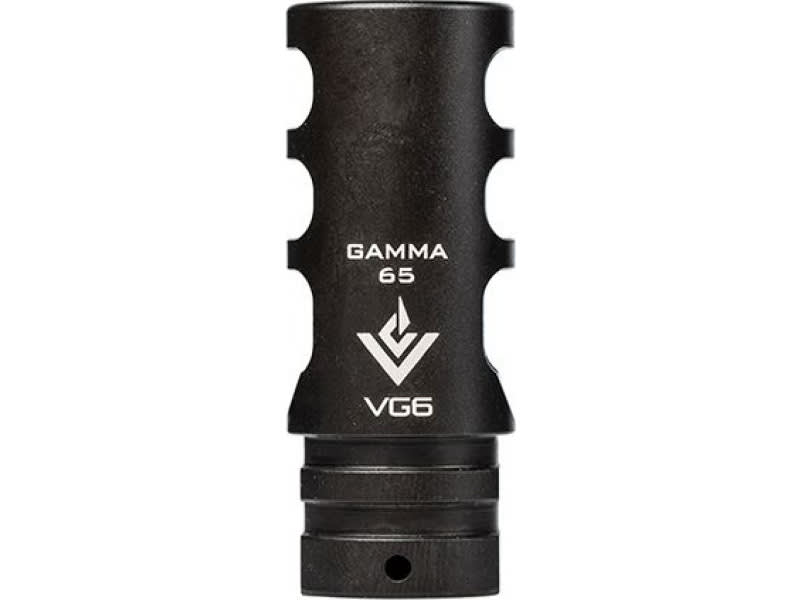 Aero Precision VG6 Gamma Muzzle Brake 2.2" L 5/8x24 tpi 17-4 Stainless Steel Black Nitride - APVG100016A