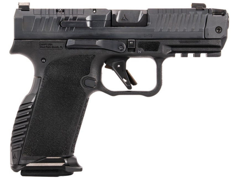 Canik Mete MC9 Prime RADIAN, 3.8" RADIAN RAMJET Barrel w/ RADIAN AFTERBURNER Compensator, Optic Ready, (2)17 Rd Magazines, Holster, Night Fision Night Sights, Black