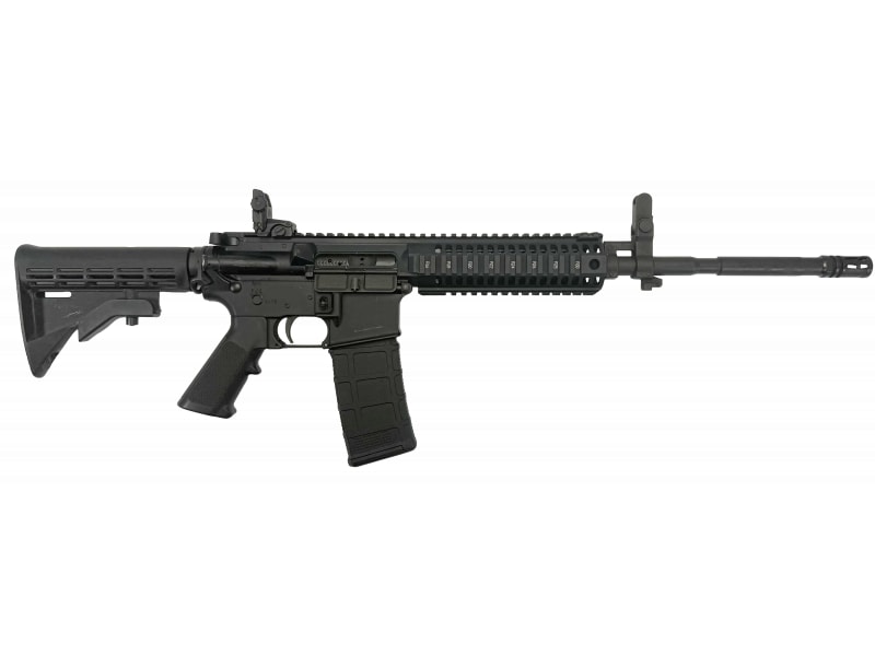 Colt Defense Law Enforcement Used Turn-In, M4-AR-15 Carbine Rifle 5.56 Nato, 16" Barrel, 1:7 Twist, Monolithic Quad Rail Upper Receiver, Flip Up Sights