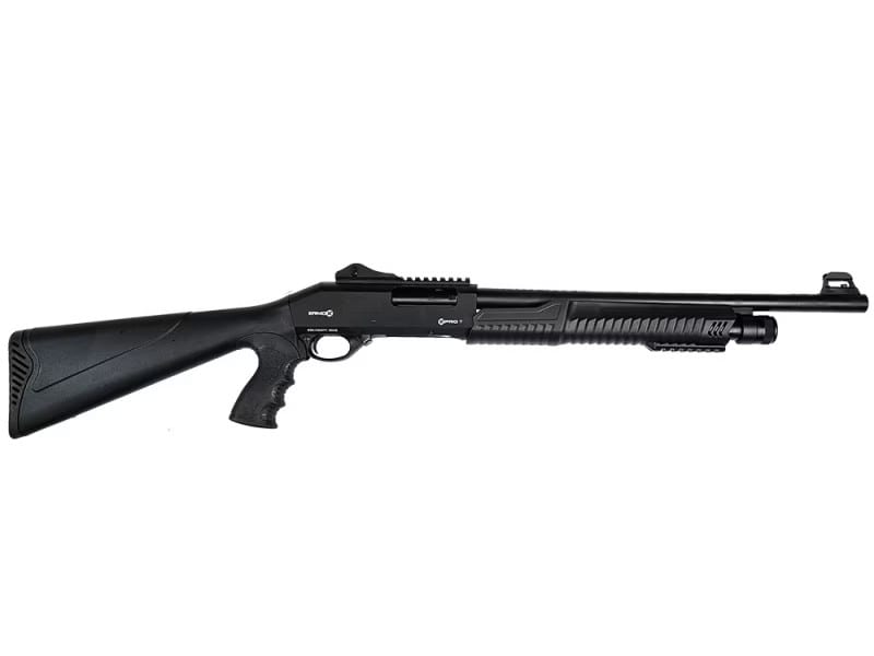 Ermox XPro-T Pump Action 12 Gauge Shotgun, 18.5" Barrel, 5+1 Capacity, 3" Chamber, Ghost Sights, Pistol Grip - XPRO-T