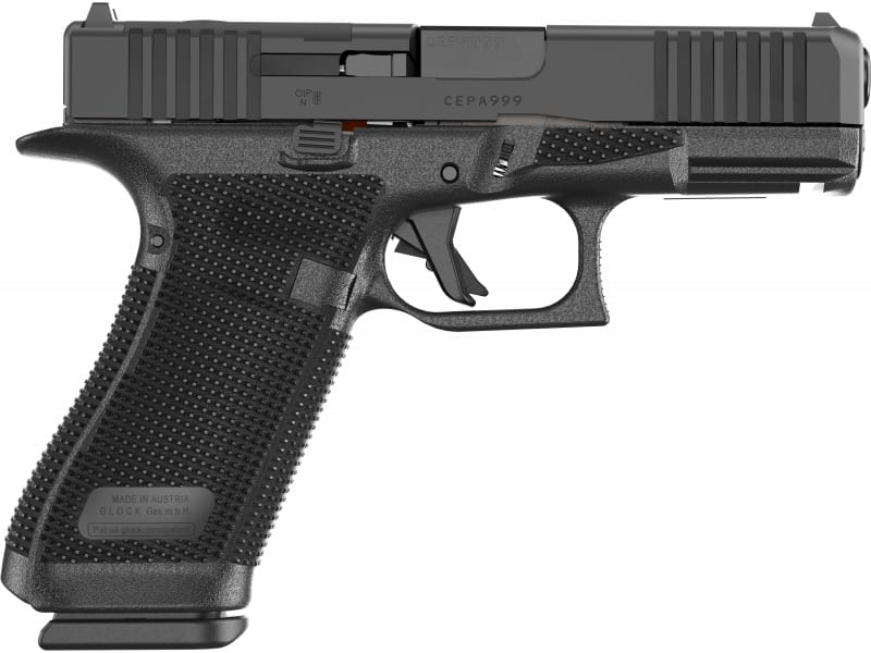 Glock 45 GEN 6, Semi-Automatic Pistol, 4" Barrel, 9mm, (3) 17 Round Magazines, RTF6 Grip Texture, Ambidextrous Slide Release,  - P64550203