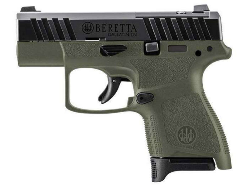 Beretta JAXN9278A1 APX A1 Carry 8+1 3" Blued Steel Barrel, Black Optic Ready/Serrated Slide, OD Green Polymer Frame, OD Green Polymer Grips