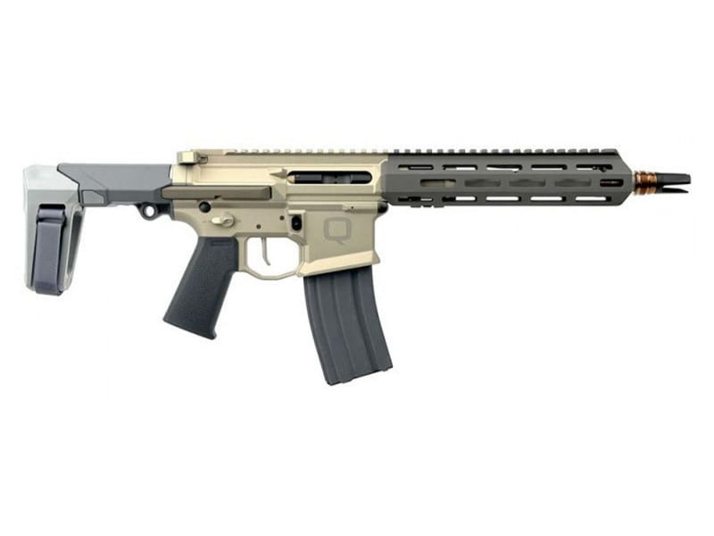Q Honey Badger HB-556-10IN-PISTOL Pistol, 5.56 NATO, 10" Barrel, 30+1, Semi-Auto, Threaded Barrel, PDW Brace.