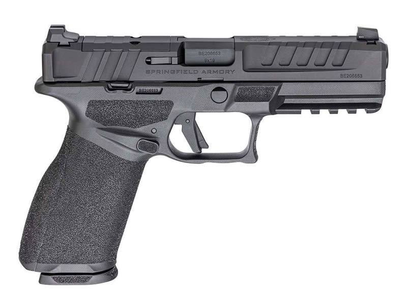 Springfield Armory Echelon 9mm Semi-Automatic Pistol, OR, U-Notch Sights, Modular, 4.5" Hammer Forged Bbl, 17 & 20 Round Magazine, Black - EC9459B-U