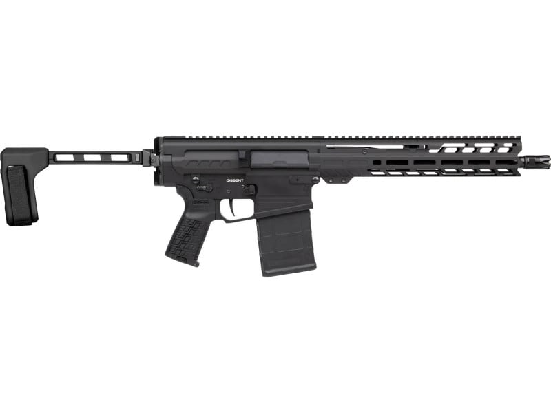 CMMG 33A380C-AB DISSENT MK3, 8.6BLK, 12.5" Barrel, (2) Magpul 20rd Magazines,  w/ Brace - Armor Black