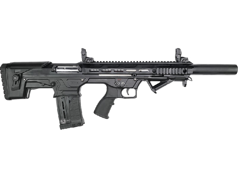 Panzer Arms BP-12 Gen-2 Semi-Automatic Bullpup Shotgun - Black - 20" Barrel 12 GA 3" Chamber, 2-5 Round Magazines - PZRBP12G2BSB